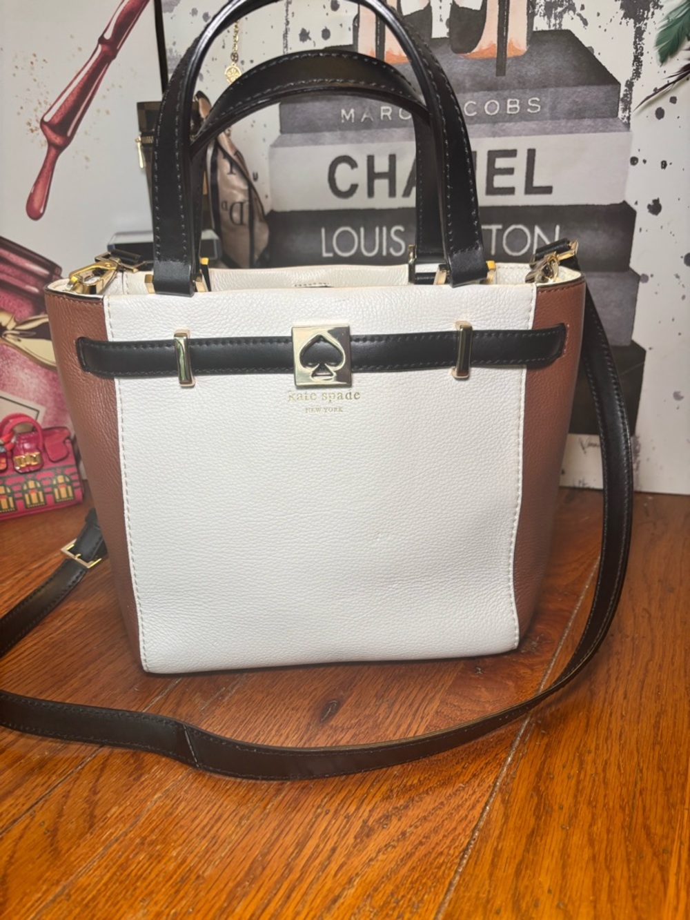 Kate Spade New York Toujours Medium Colorblock Leather Satchel Crossbody